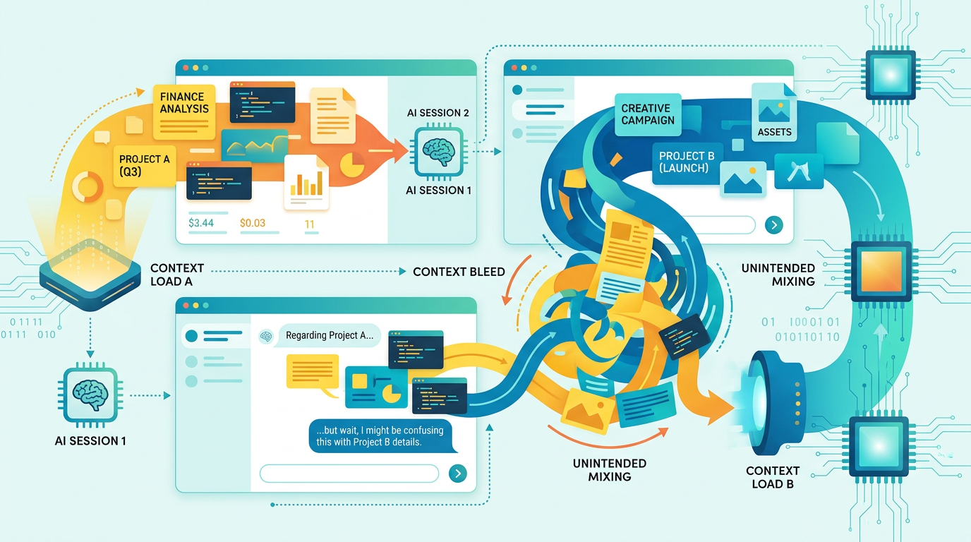 AI context bleed — when project context crosses into the wrong session
