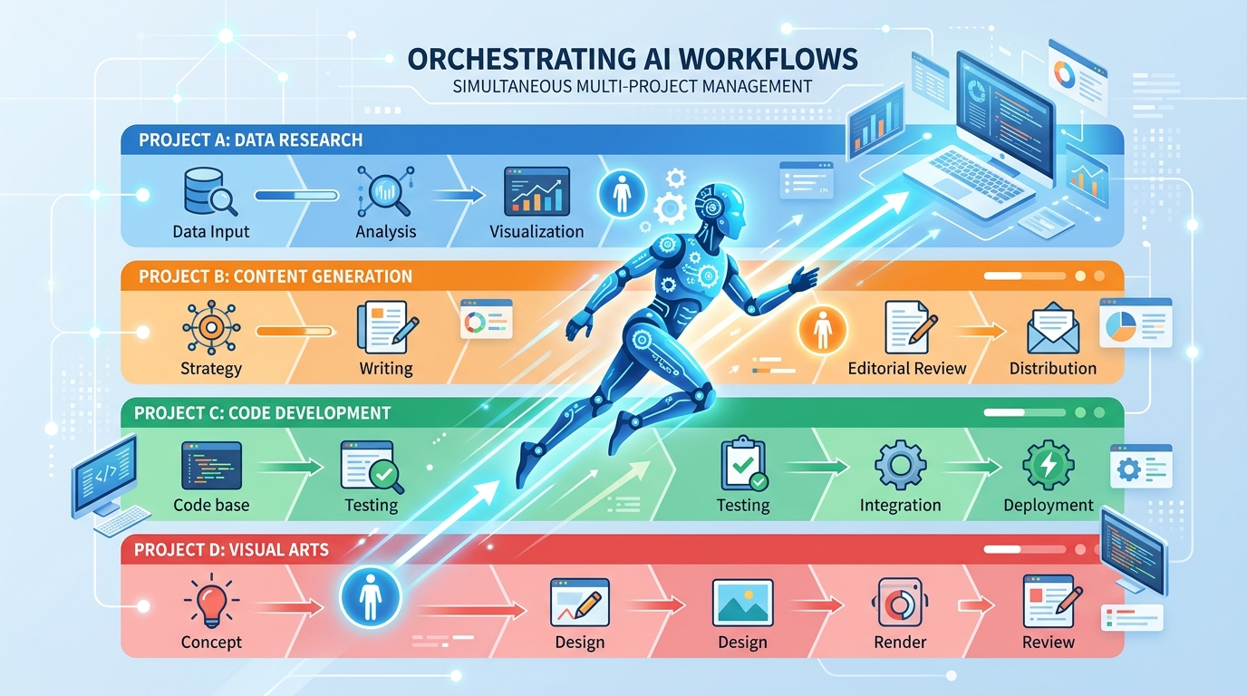 Building an AI workflow for multiple projects simultaneously