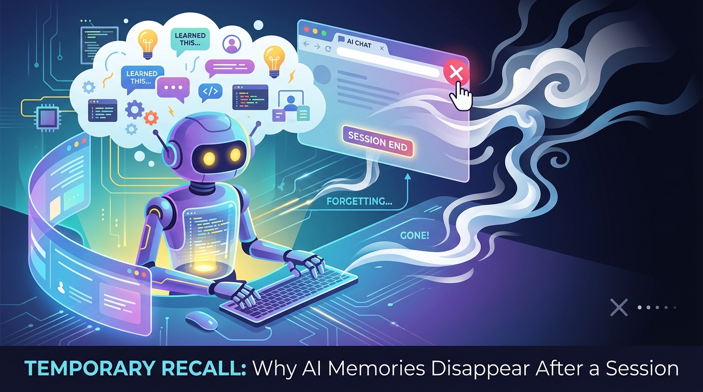 AI session memory disappears when a session ends — why and how to fix it